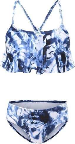 Girls Two Piece Swimsuits Bikini Bathing Suit Hawaiian Swimwear for Kids 3-16 Years in Kuwait