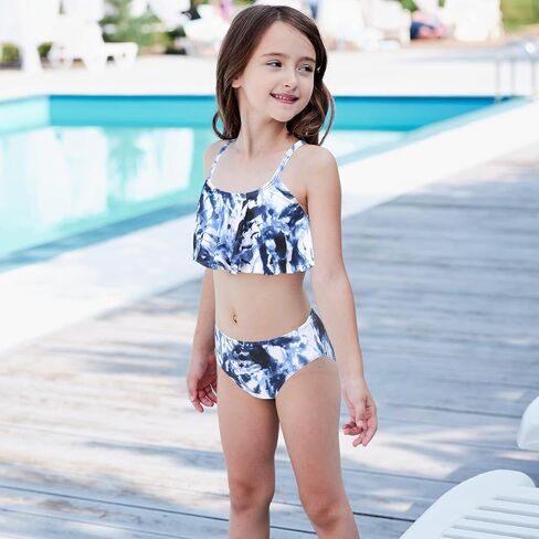 Girls Two Piece Swimsuits Bikini Bathing Suit Hawaiian Swimwear for Kids 3-16 Years in Kuwait