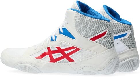 ASICS Men's Snapdown 3 Wrestling Shoes, 5, White/Classic RED in Saudi Arabia
