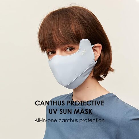 OHRAIN Anti-UV Face Cover UPF50+ with Canthus Protective & Breathable Open Washable Reusable SLN3M308 in Saudi Arabia