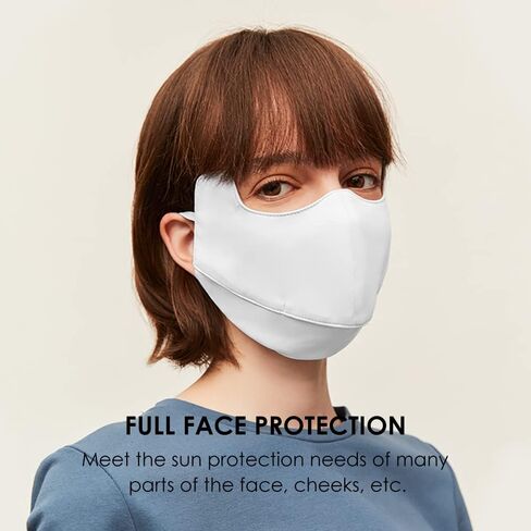 OHRAIN Anti-UV Face Cover UPF50+ with Canthus Protective & Breathable Open Washable Reusable SLN3M308 in Saudi Arabia