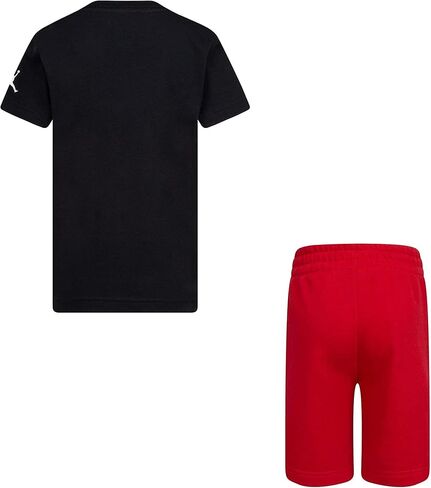 Jordan Boy's Jumpman Tee & Shorts Set (Toddler/Little Kids/Big Kids) Gym Red 7 Big Kids in Saudi Arabia