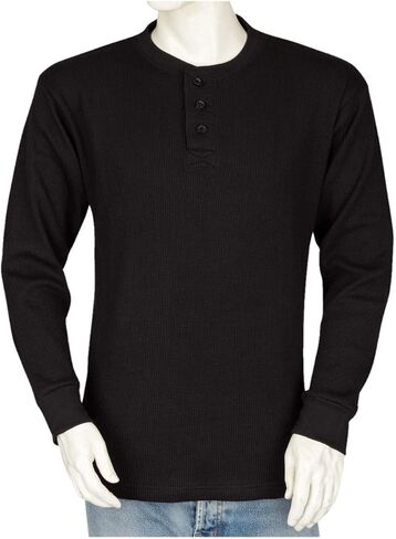 قمصان Henley الحرارية للرجال من Styllion - كبيرة وطويلة - ثقيلة الوزن THLS in Kuwait