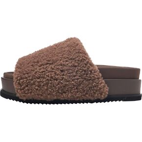 ROAM FUZZY PLATFORM FAUX SHEARLING SANDAL in Kuwait