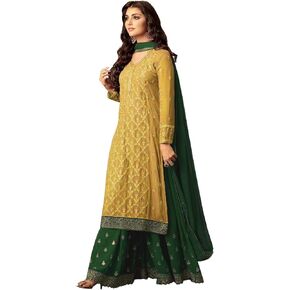 Ziya Indian Pakistani Dresses for Women Palazzo Style Embroidered Salwar Kameez Suit 47001