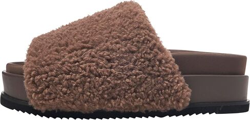 ROAM FUZZY PLATFORM FAUX SHEARLING SANDAL in Kuwait