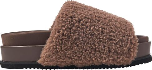 ROAM FUZZY PLATFORM FAUX SHEARLING SANDAL in Kuwait