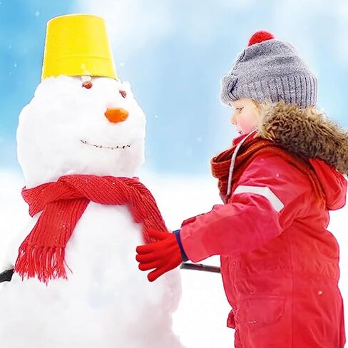 EAJASUCE 5Pairs Kids Gloves Kids Winter Gloves for Toddler Gloves Knitted Winter Warm Full Fingers Gloves for Girls Boys (5 Pairs Color 01) in Kuwait