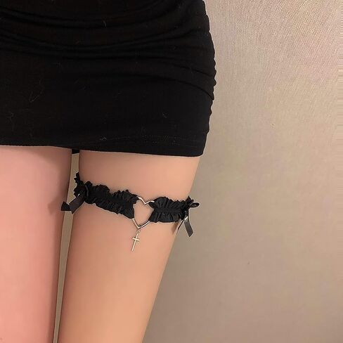 LeJulyeekay Wedding Garters for Bride Garters for Women Bridal Garter Belt Leg Garters for Thigh Highs in Saudi Arabia