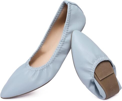 Women's Ballet Flat Slip On Flats Shoes Classic Ballet Flat Shoes Casual Dress Shoes Foldable Portable Travel Ballet Flat Walking Shoes in Saudi Arabia
