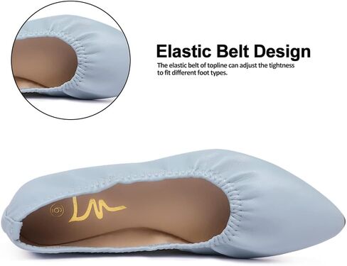 Women's Ballet Flat Slip On Flats Shoes Classic Ballet Flat Shoes Casual Dress Shoes Foldable Portable Travel Ballet Flat Walking Shoes in Saudi Arabia
