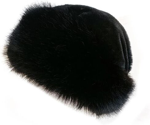 Women Winter Faux Fur Bucket Hat Warm Cap Fluffy Warm Hat for Women Teens Girls in Saudi Arabia