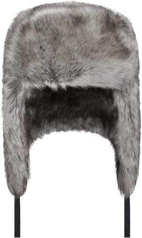 Men Winter Trapper Hat Russia Trapper Hat Eskimo Earflap Hooded Hat Windproof Skiing Beanie Women Faux Fur Hunt Ushanka in Saudi Arabia