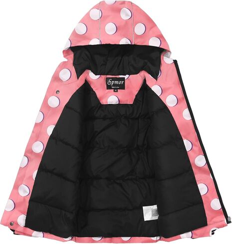 Spmor Boys Girls Waterproof Ski Jacket Hooded Snowboard Coat Windproof Winter Snow Outwear in Kuwait