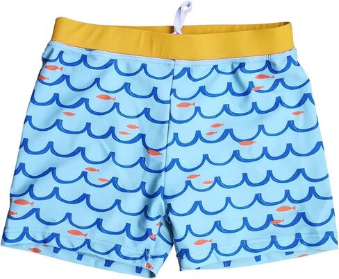 BONVERANO Boys Boardshorts UPF 50+ Sun Protection Swim Shorts with Sun Cap 2 Pack in Kuwait