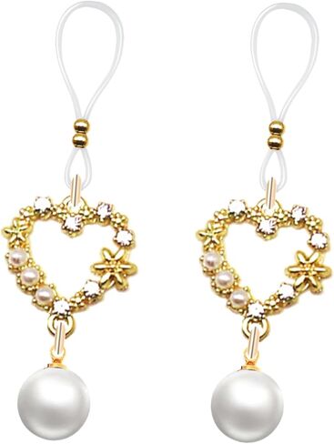 Mimimelon Non Piercing Nipple Noose Gold Heart Pearls Nipple Jewelry Body Chains Women Non Pierced Nipple Rings in Kuwait