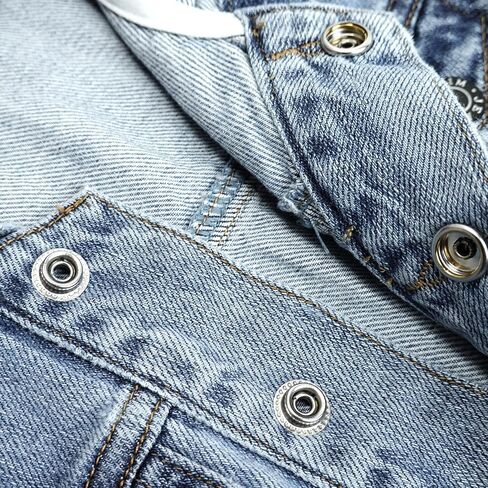 KIDSCOOL SPACE Boys Denim Jacket,Little Big Kids Simple Design Hooded Jean Coat in Saudi Arabia