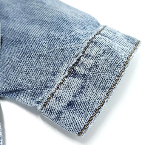 KIDSCOOL SPACE Boys Denim Jacket,Little Big Kids Simple Design Hooded Jean Coat in Saudi Arabia