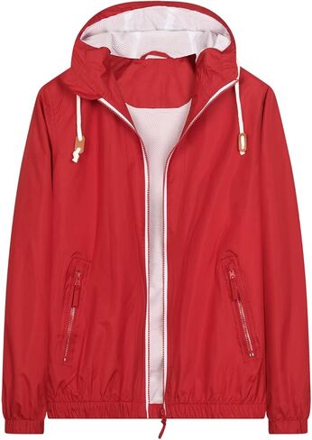 سترة Mywu خفيفة الوزن للرجال مع شبكة مبطنة للتنزه سيرًا على الأقدام والسفر ومقاومة للماء للرجال in Kuwait