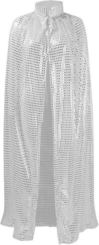 OurLore Ladies Cloaks Full Length Colored Sequins Goddess Cape Halloween Christmas Outerwear in Kuwait