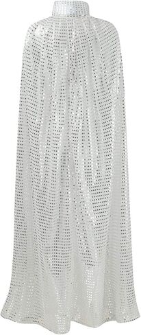 OurLore Ladies Cloaks Full Length Colored Sequins Goddess Cape Halloween Christmas Outerwear in Kuwait