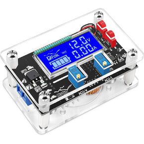 DROK DC Buck Converter منظم جهد قابل للتعديل 12V 6V-32V إلى 1.5-32V 5A، محول تنحى لشاشة LCD مع منفذ USB وحقيبة واقية in Kuwait