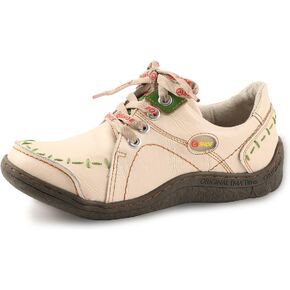 CHSHOER Women's Genuine Leather Soft Sole Casual Sneaker