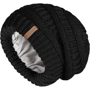 قبعة KDWAVE النسائية المبطنة بالساتان، قبعات شتوية للنساء، قبعة صغيرة ناعمة ودافئة مع حريري in Kuwait