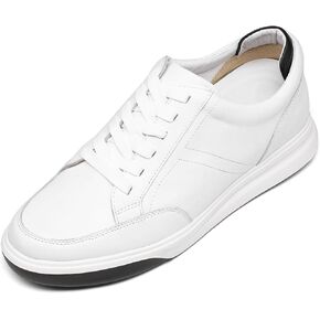 CHAMARIPA Men Elevator Sneakers Sports Shoes Mesh Lace up Shoes Light Weight Height Increasing Shoes Hidden Heel Trainer