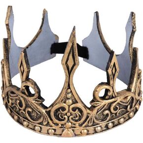 KUNANG King crown props,medieval royal crown costume accessories, birthday party holiday decoration props