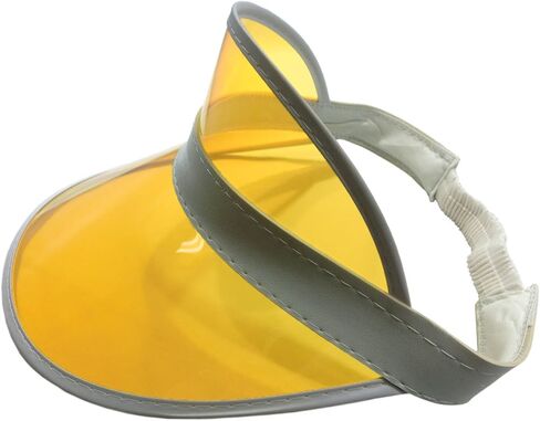 Clear Colored Plastic Sun Visors Hat - Casino Dealer Poker - Beach Sunhat Tennis Golf Visor for Women in Kuwait