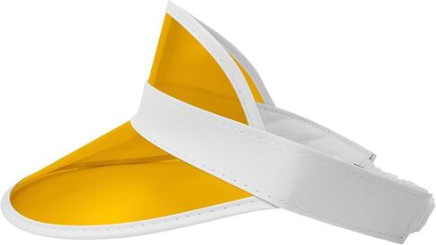 Clear Colored Plastic Sun Visors Hat - Casino Dealer Poker - Beach Sunhat Tennis Golf Visor for Women in Kuwait