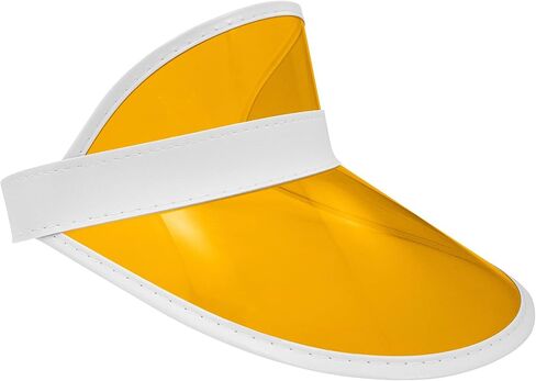 Clear Colored Plastic Sun Visors Hat - Casino Dealer Poker - Beach Sunhat Tennis Golf Visor for Women in Kuwait