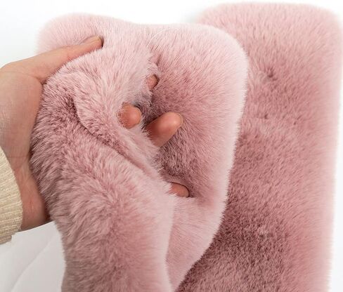 Halemet Scarf for Women Winter Fall Furry Faux Fur Loophole Scarf Soft Cozy Fluffy Neck Warmer Wrap Cold Weather Gift 2023 in Kuwait