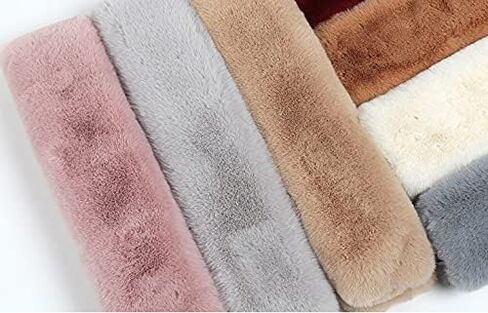 Halemet Scarf for Women Winter Fall Furry Faux Fur Loophole Scarf Soft Cozy Fluffy Neck Warmer Wrap Cold Weather Gift 2023 in Kuwait