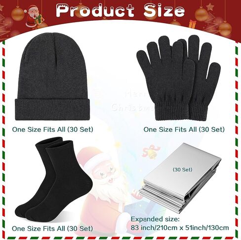 Liitrsh Christmas Homeless Care Package Supplies Bulk Winter Beanies Gloves Socks Emergency Blankets for Women Men in Saudi Arabia