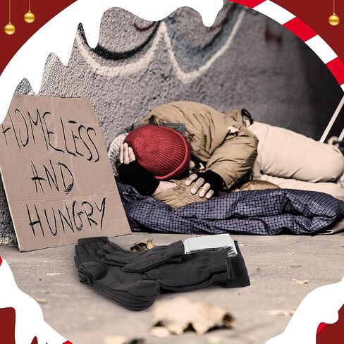 Liitrsh Christmas Homeless Care Package Supplies Bulk Winter Beanies Gloves Socks Emergency Blankets for Women Men in Saudi Arabia