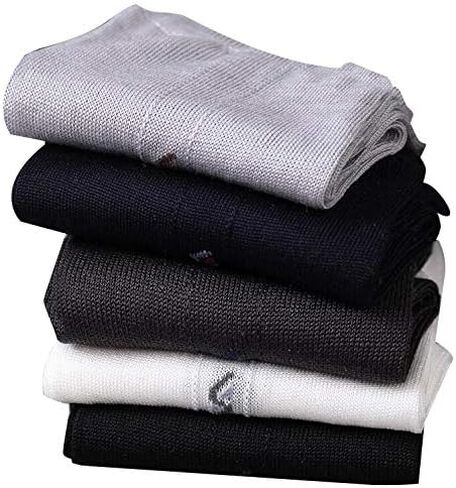 Lonxu 5-Pack Mens Silk Socks Free p&p Black White Gray Blue__Fit All Seasons… in Kuwait