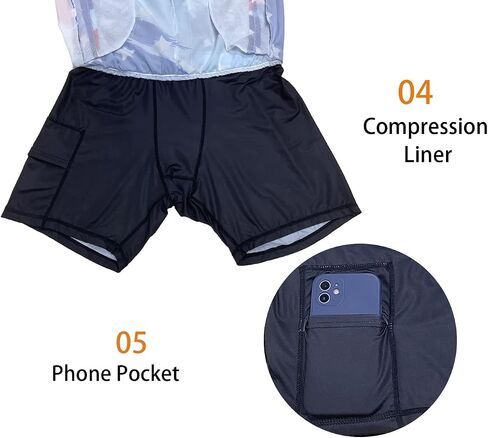 feelacle Mens Swim Trunks with Compression Liner Quick Dry 5.5 Inch Swimming Board Shorts Swimwear Bathing Suit in Saudi Arabia