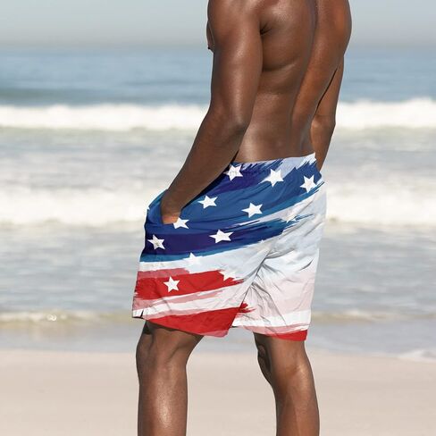 feelacle Mens Swim Trunks with Compression Liner Quick Dry 5.5 Inch Swimming Board Shorts Swimwear Bathing Suit in Saudi Arabia