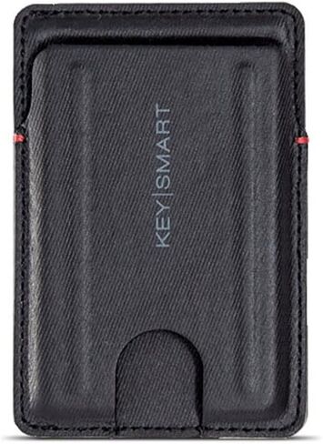 محفظة KeySmart رفيعة - محفظة صغيرة الحجم من جلد TecTuff - حامل بطاقات ائتمان بفتحات سهلة الانزلاق للرجال - محفظة جيب أمامية صغيرة وخفيفة الوزن RFID تحجب هدايا عيد الميلاد للرجال والزوج والأب in Kuwait
