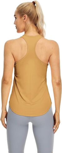 قمصان رياضية بدون أكمام للسيدات من icyzone برقبة عالية وظهر Racerback لممارسة التمارين واليوجا (عبوة من 3 قطع) in Kuwait