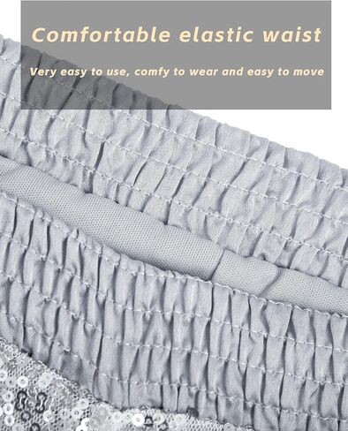 شورت نسائي عالي الخصر مزين بالترتر وأداء لامع للنادي in Kuwait