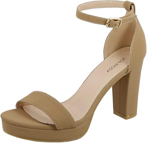 TOP Moda Platform High Heel Open Toe Dress Sandal Over the Toe Strap in Saudi Arabia