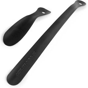 مجموعة لبيسة الأحذية المعدنية من Cobbler's Choice - جودة ممتازة - لبيسة حذاء مقاس 8 بوصات و16 بوصة - مصممة لتوفير الراحة ومصممة من أجل المتانة! (أسود غير لامع) in Kuwait