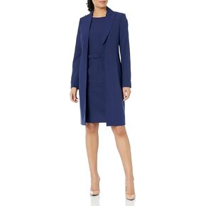 NIPON BOUTIQUE Women's Notch Collar Duster Jacket & Belted Sheath Dress in Saudi Arabia
