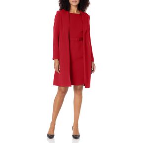NIPON BOUTIQUE Women's Notch Collar Duster Jacket & Belted Sheath Dress in Kuwait