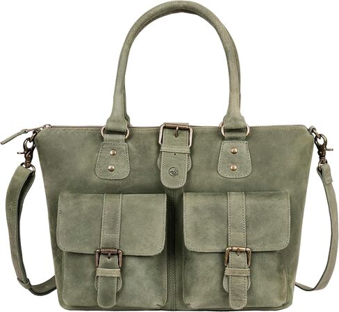 ANTONIO VALERIA Beck Hunter Leather Top Handle Bag for Women in Kuwait