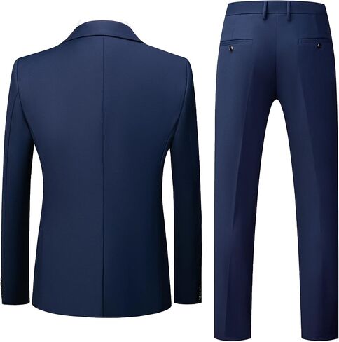 MOGU Mens 3 Piece Suit Slim Fit Pure Color Tuxedos for Wedding Prom in Saudi Arabia
