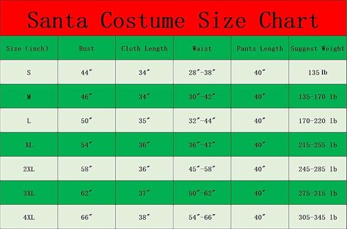 Ruimeier Santa Clacus Costume for Men Adults 10pcs Deluxe Santa Suit for Christmas in Saudi Arabia